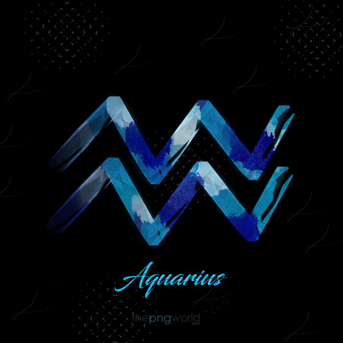 Aquarius Zodiac Sign Zodiac sign,symbols,Aquarius,wave,art,calendar,icon,shape,liquid,mythology,star,waterfall,drawing,blue,black,constellation,water,zodiacal